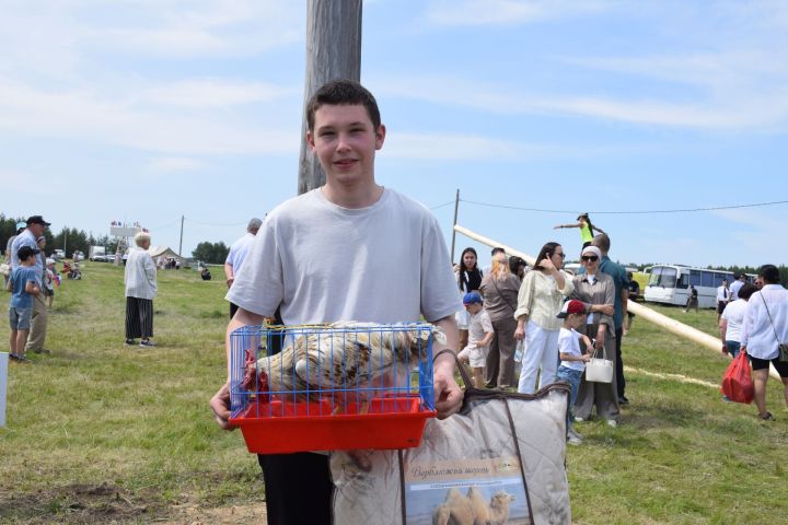 Захит Зядитов из Нового Иглайкина покорил 12-метровый шест на Сабантуе в Нурлате