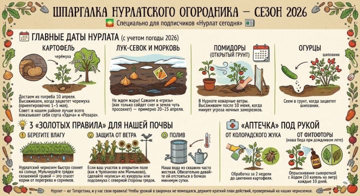 Шпаргалка Нурлатского Огородника — Сезон 2026