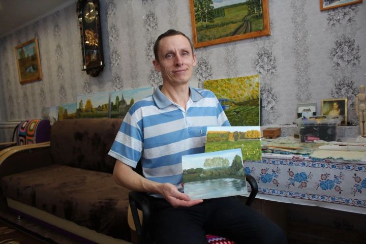 Сәләнгештән Андрей Глебов 200дән артыграк картина иҗат иткән